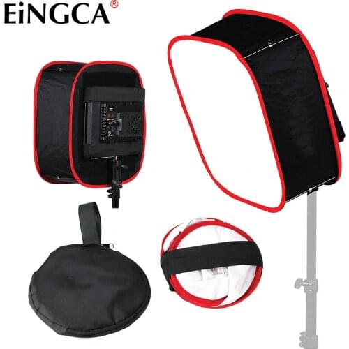 Lightweight Foldable Camera LED Light Diffuser Soft Box Softbox for YONGNUO YN160 YN300 LED Light Photo Studio Accessories