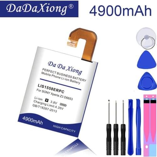 4700mAh LIS1558ERPC Li-ion Phone Battery use for Sony Xperia Z3 L55T L55U D6653 D6603 D6633 D5803 D5833 D6616 D6708 Battery