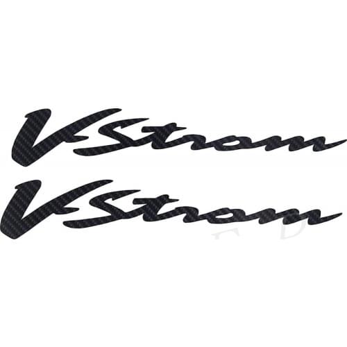 Motorcycle 3D V- strom Carbon Fibre Decal Emblem Label Badge For Suzuki V-strom DL650 DL1000 Sticker