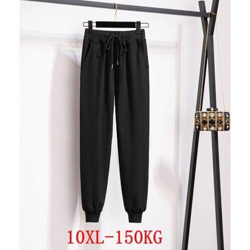 Large size mens pants Plus Size 7XL 8XL 9XL 10XL Autumn High Waist Loose Black Blue Plus Size Pants Sports 50 52 54 56 58