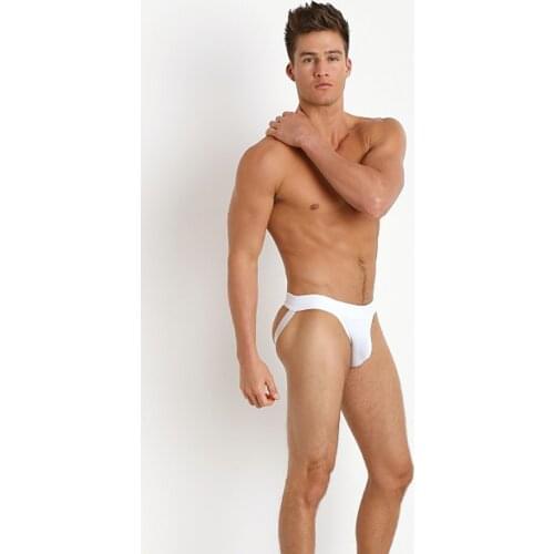 Mens sexy two-thong underwear T pants thong low waist U protruding solid color underwear to lift hip pants