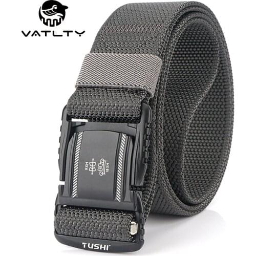 Official Authentic Magnetic Tactical Belt For Men Anti-Rust Alloy Magnetic Buckle Military Army Belt Strong Non-Slip Nylon Belt