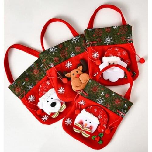 Durable Popular Santa Claus Storage Bag Practical Christmas Bag Christmas Element for Festival