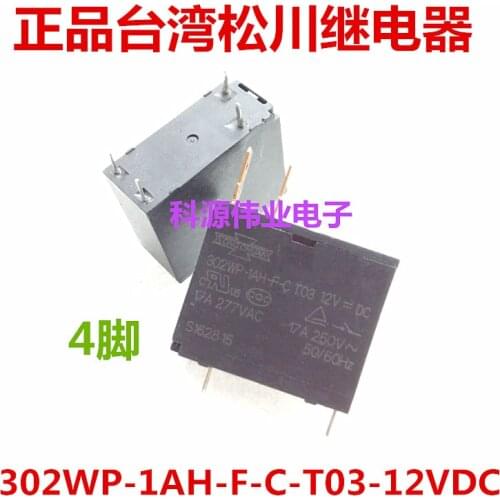 Relay 302WP-1AH-F-C-T03-12VDC 4PIN 12V 17A
