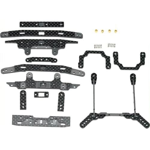 1 Set MS Chassis Internal Suspension Chassis Advanced Conversion Kit Carbon Fiber Set For Tamiya MINI 4WD Racing Car Model