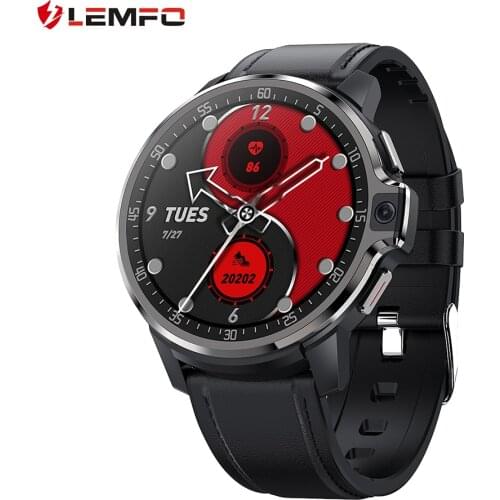 LEMFO LEMP Smart Watch 4G GPS Wifi Android Dual System 64GB ROM 1050Mah Big Battery Smartwatch For Android IOS 1.6 Inch
