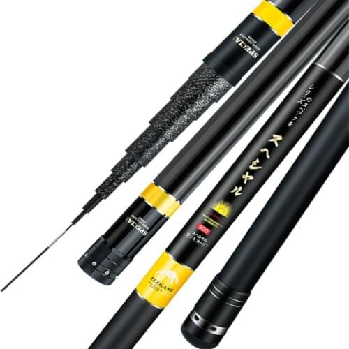 60T Carbon Taiwan Fishing Rod Power Hand Pole Ultra Light Hard Fishing Olta 8m-16m Distance Throwing Canne Fishing Vara De Pesca