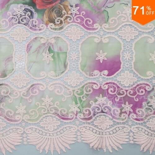POp66-08 textile Chiffon garments embroidery the fabric wholesale embroidery lace the fabric sewing machine designer new Best