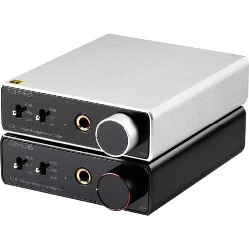 TOPPING L30 Hi-Res Headphone Amplifier & Preamplifier NFCA 3 Step Gain Settings RCA INPUT/Output 3500mW*2 Max output power