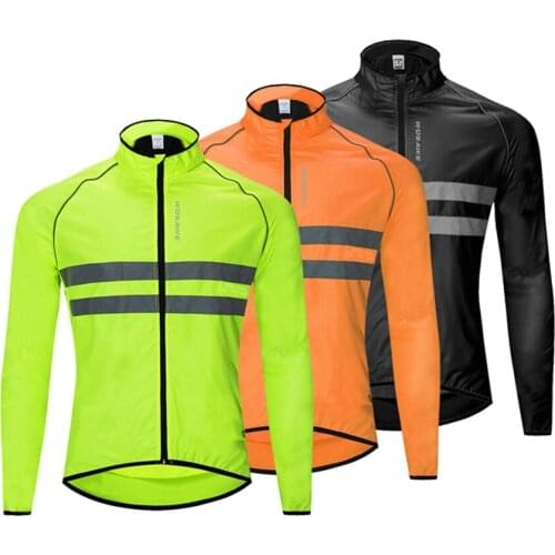 Cycling Jacket Reflective Jersey Road MTB Bike BicycleWaterproof Quick Dry Rain Coat Riding Fishing Running Windbreaker