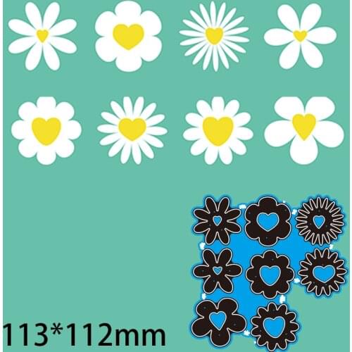 Cutting Dies Beautiful Flowers Stencil Craft for Scrapbook Stamps Dies Embossing Paper Gift Card 113*112mm