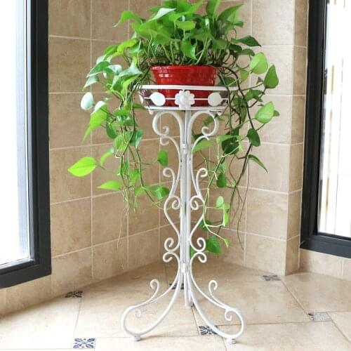 Iron flower stand flowerpot rack floor type European style living room balcony hanging orchid plant rack