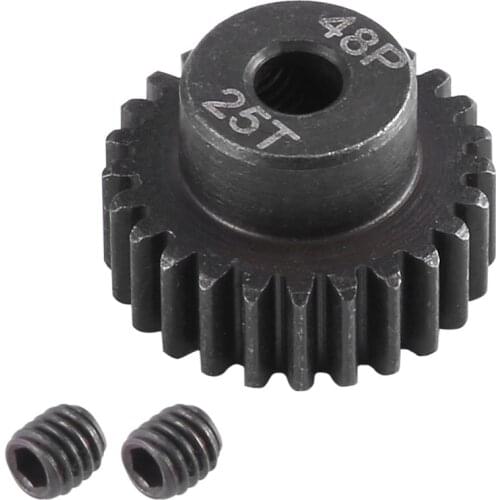 1PCS 48P 3.17mm RC Car Motor Gear Pinion 16T 17T 18T 19T 20T 21T 22T 23T 24T 25T for 1/10 RC Crawler Car Axial SCX10