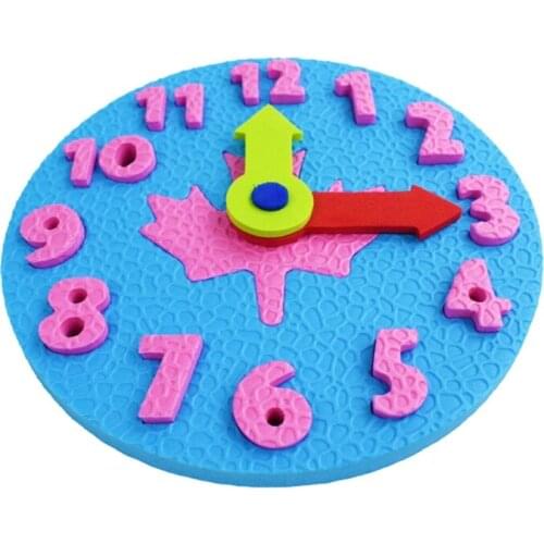 1PC Sensory Toy Brain Developmental Clock Building Blocks Teaching Playsets H055