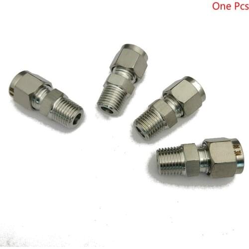 304 Stainless Steel Double Ferrule Compression Connector 8mm 10mm 12mm 1/8" 1/4" 3/8" 1/2" NPT Pipe Fittings Variable Diameter