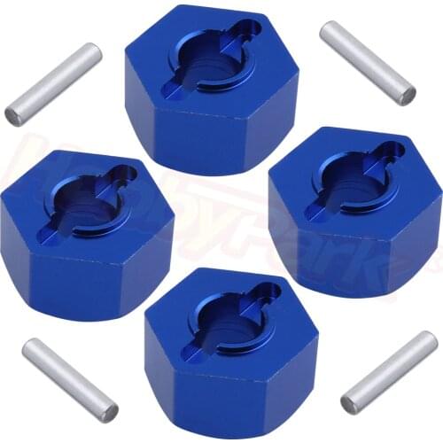 4Pcs 12mm Aluminum RC Wheel Hex Hub Adapter Mount AX90056 For AXIAL Wraith Spawn 1/10th Scale Electric 4WD Car Accessories