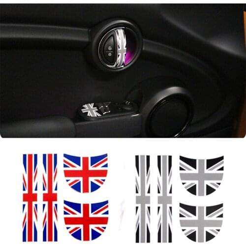 4pcs car interior door handle decoration Sticker for bmw mini COOPER F56 F55 F54 F60