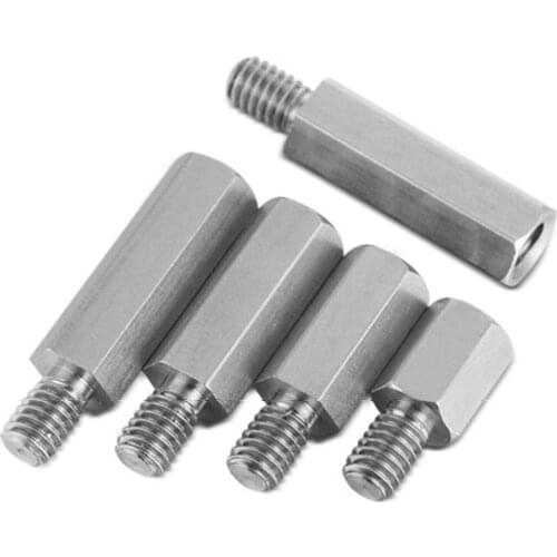 25pcs Motherboard Riser M3x10+6 Hexagon Copper Screws M3*10mm Hex Head Nut Computer PC Repair Power Screw Washer Tool HY028