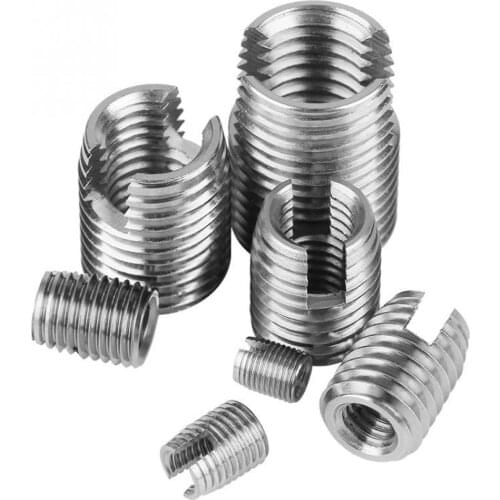 84pcs/box M3 M4 M5 M6 M8 M10 M12 Helicoil Thread Repair Insert Kit 304 Stainless Steel Rivet Nut Crew Sleeve Threaded Sheath Set