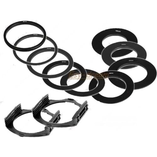 9 Ring Adapters + 2 Filter Holders Set for Cokin P series Filter Ring Adapter PA284