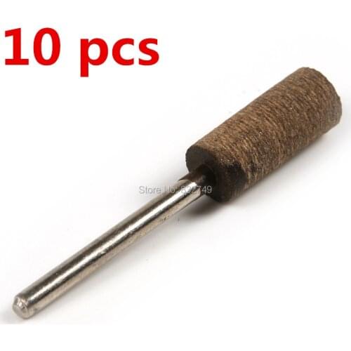 10 Pcs Leather Polishing Head Diameter 12mm Abrasive Grinding Head Buff Wheel Rotary Dremel Accessories Tools