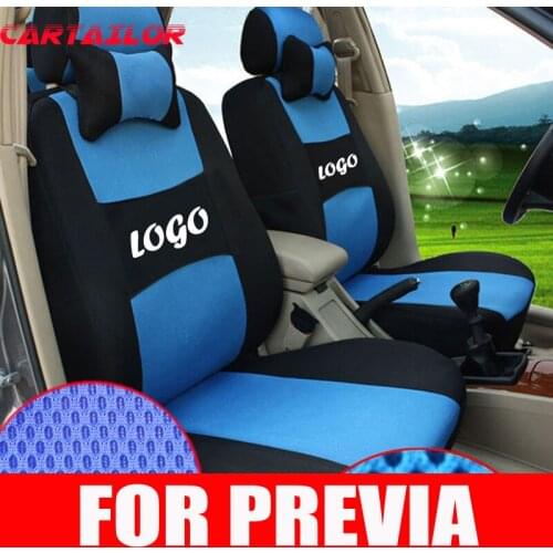 CARTAILOR full set seat cover for toyota previa car seat covers set sandwich fabric cushion cover interior accessories for cars