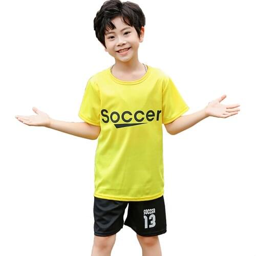 Kid Child Basketball Jersey Football Uniform Clothes Sports Jerseys Suit Summer Childrens Boy Girl Short Sleeves T-shirt+Shorts