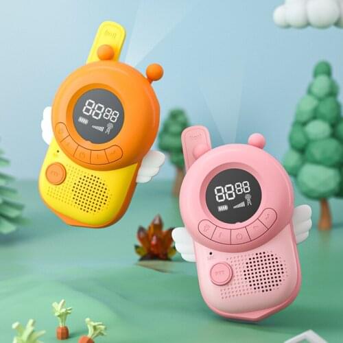Kids Wireless Walkie Talkies Cute Mini 2Pack Portable Handheld Transceiver Parent-Child Outdoor Interactive Educational Toys