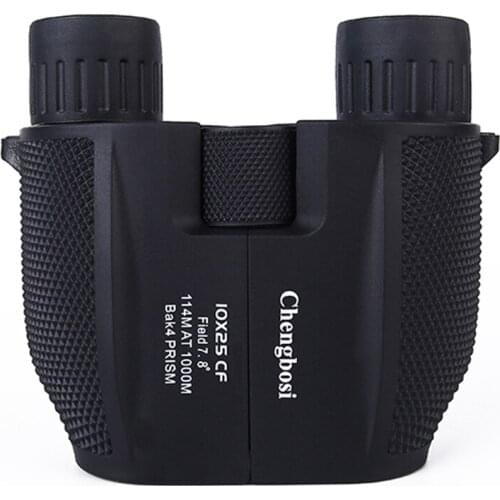 HD 10X25 Porro Binoculars Telescope Pocket Lightweight Binocular Spotting Scope Portable Binoculars Monocular Telescope