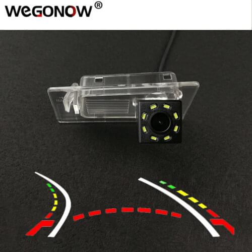 HD Wireless Car CCD Rear Camera Fisheye 4 8 12 led dynamic Night Vision bracket waterproof For For Kia KX3 2015 Elantra 2016