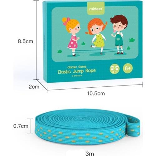 Classic Kids Outdoor Jump Game Elastic Rubber Jump Rope Toys For Children 63HE