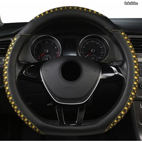 Kokololee Leather Car Steering Wheel Cover Dodges Viper Caliber Journey Ram 1500 Challenger Charger Nitro Durango