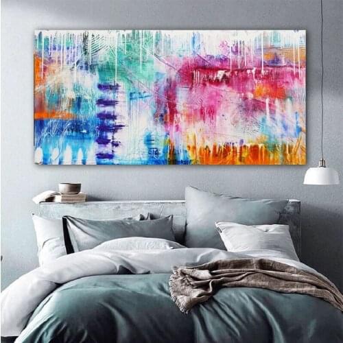 Colorful Poster Print Abstract Art Big Size Canvas Painting for Living Room Home Decor Modern Decoration Art Drop shipping