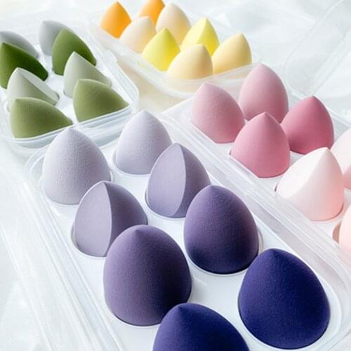 Beauty egg set gourd puff water drop puff soft do not eat pastel color makeup egg liquid foundation sponge puff beauty tool