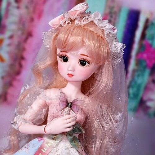 Dream Fairy Doll BJD 1/4 Diary Princess Series 45cm Ball Jointed Dolls SD MSD Fashion Makeup DIY Toy Dolls for Girls