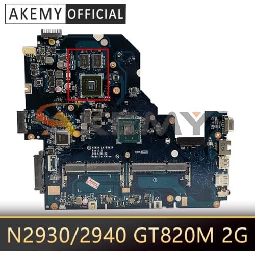 For Acer E5-511 E5-511G Laptop Motherboard A5WAM LA-B981P MB W/ N2930/2940 CPU GT820M 2G-GPU 100% Working NBMQX11005 NBMQW11004