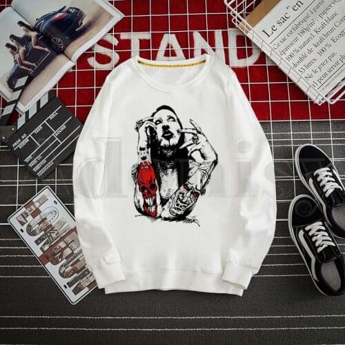 Marilyn Manson Matal Punk Vintage New Men Hoodies Sweatshirt Solid Color Print Trend Coat Mens Clothes Hip-Hop Male Clothing