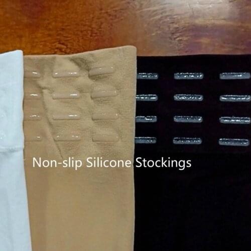 Non Slip Silicone Stockings Sexy Thigh High Comfortable Over Knee Stocking Soft Velvet Wide Tube Warm Hosiery for Womens Girls