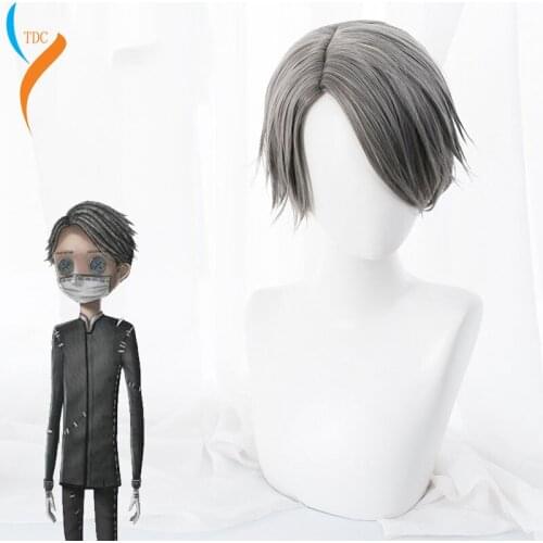 2019 New Fashion Game Identity V Cosplay Wig Embalmer Aesop Carl Cosplay Wig Heat Resistant Synthetic Wig Halloween Party