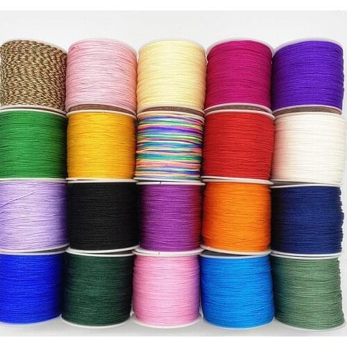 New 10meters/lot 1.0mm multicolor Nylon Cord Beading Thread for DIY Bracelets Jewelry Making