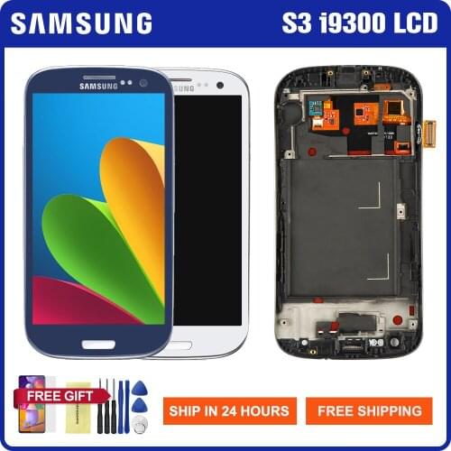 Original Screen For SAMSUNG Galaxy S3 i9300 i9300i Lcd Display Touch Screen Digitizer Parts For SAMSUNG Galaxy S3 LCD