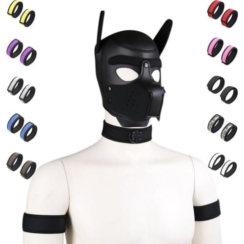 Rubber Bondage Armband Restraints Role Play Bracelet BDSM Women Erotic Adult Dog Cosplay Flirting For Couples Men
