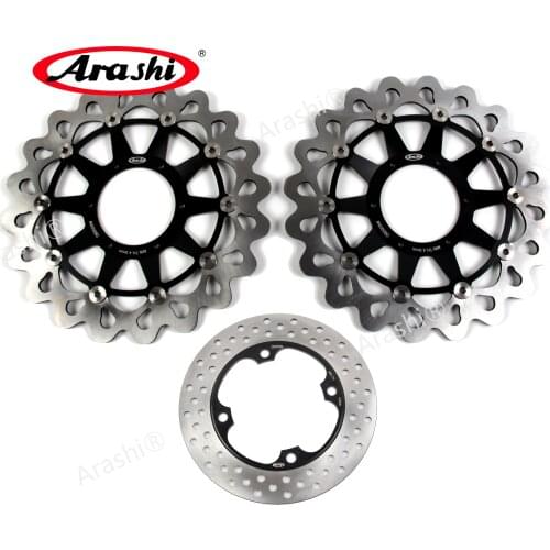Arashi 1 Set For HONDA VTR SP1 RC51 1000 2000 2001 2002 2003 20004 CNC Floating Front Brake Disk Rear Brake Disc Rotors