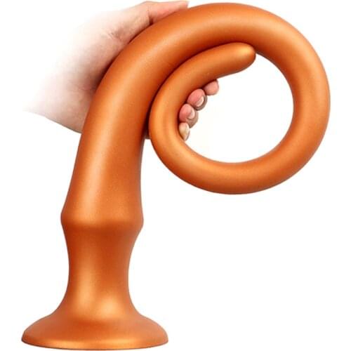 Super Long Anal Soft Comfortable Dildo Man Butt Plug Massage Anus Dilator Vagina Masturbation Adult Erotic Sex Toy For Women Gay