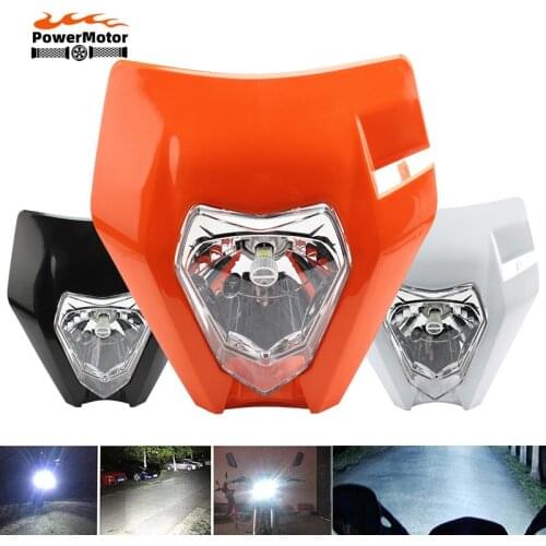 New Motorcycle LED Headlight Headlamp Lamp For SMR CR EXC XCF SX SXF XC XCF YZF DRZ Supermoto 125 150 250 350 450 530 Enduro