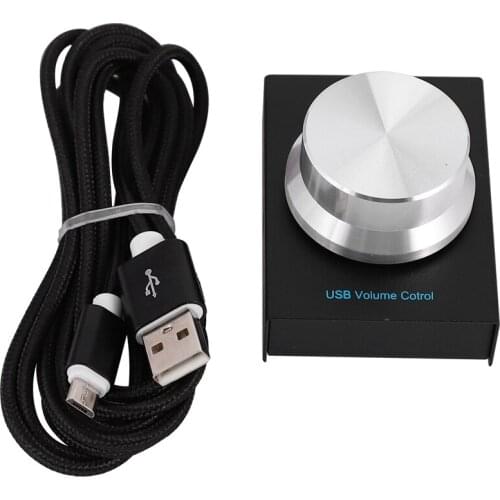 USB Lossless Computer Volume Control PC Speaker Computer o Digital Line Control Volume Controller With One Key Mute Function