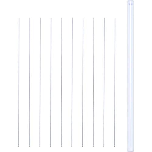 Boxed Stainless Steel Beading Needles Silver Tone String Beads Needle For Woman Handmade DIY Jewelry Gift, 10 PCS