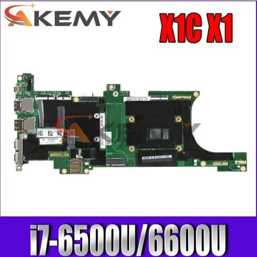 01LV981 DX120 NM-B141 MB For Lenovo Thinkpad X1C X1 Carbon 5th 2017 Laptop Motherboard With i7-6500U/6600U 16GB-RAM 100% Tested