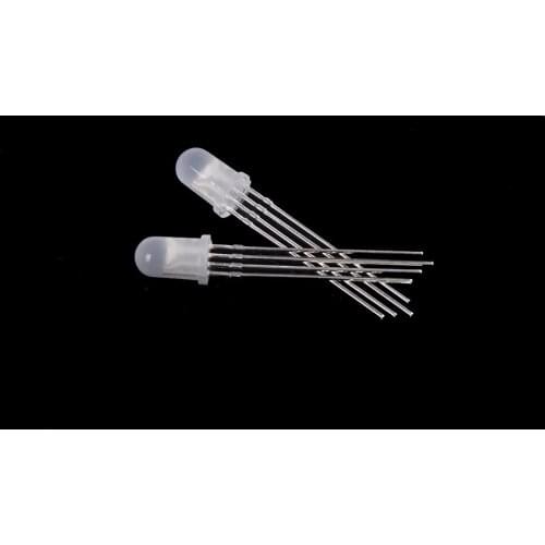 10Pcs 4pin 5mm RGB Led Diode Light Lamp Tricolor Round Common Anode LED 5 mm Light Emitting Diode