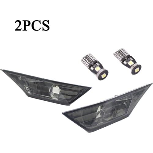 2 Pcs Left & Right Smoked Lens Side Marker Lamp Lens For 2016-up 10th Gen Honda Civic Sedan/Coupe/Hatchback Amber